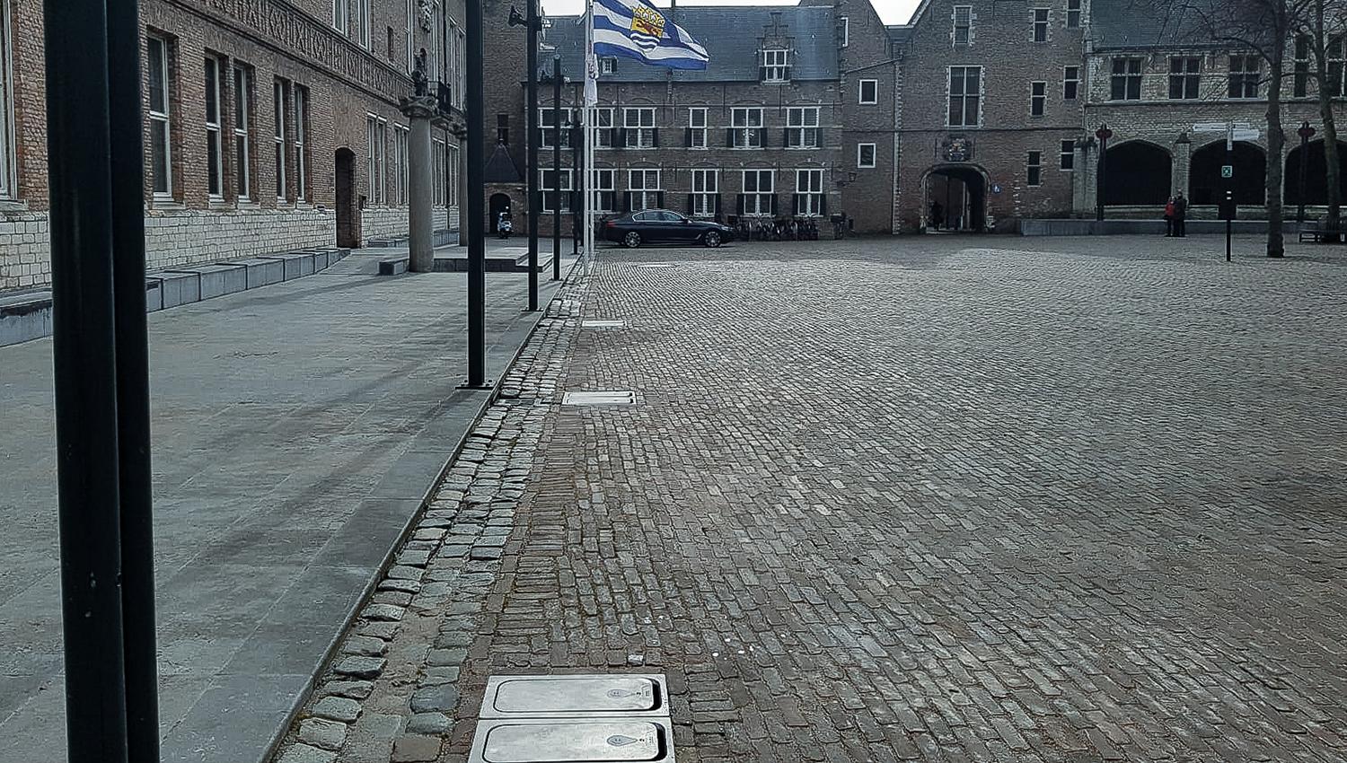 Plaza de la abadía en Middelburg